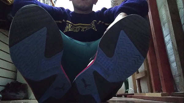 RELAXING MY TIRED FEET AFTER WORK