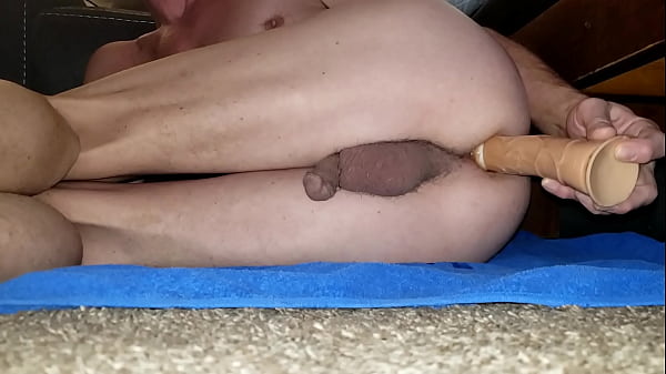 Hard anal orgasm with my dildo deep up my backside